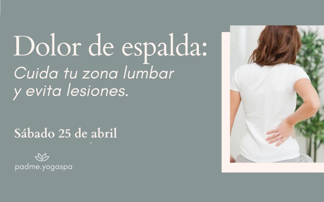 Taller – Dolor de espalda: Cuida tu zona lumbar y evita lesiones